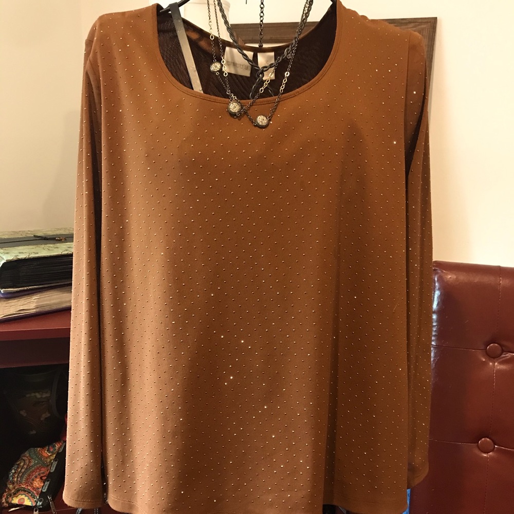 Chico’s shimmer top beautiful all color